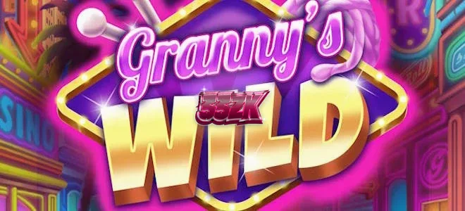 Tampilan visual permainan slot Granny's Wild dengan tema nenek yang energik